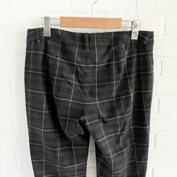 Marella Dress pants Strait leg Ankle pants Plaid Wool Blend Luxury Academia Sz 8 - Picture 9 of 12